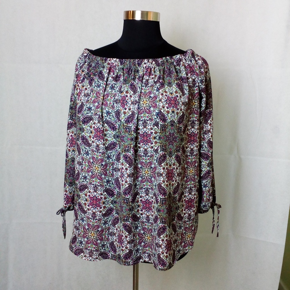 NO COMMENT WOMENS PEASANT TOP ON SALE! PLUS SZ 3X